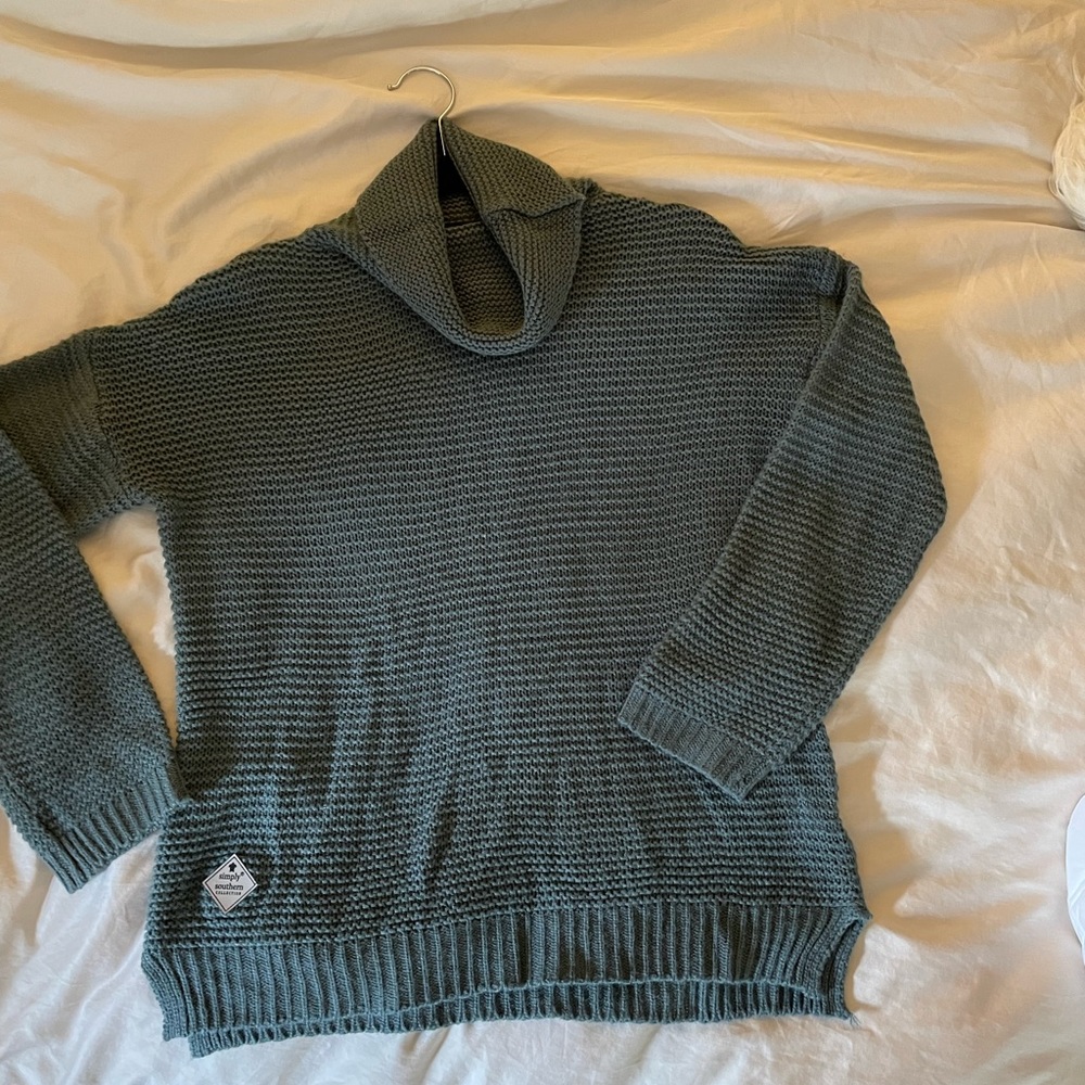 Simply Southern Cowl Neck Sweater